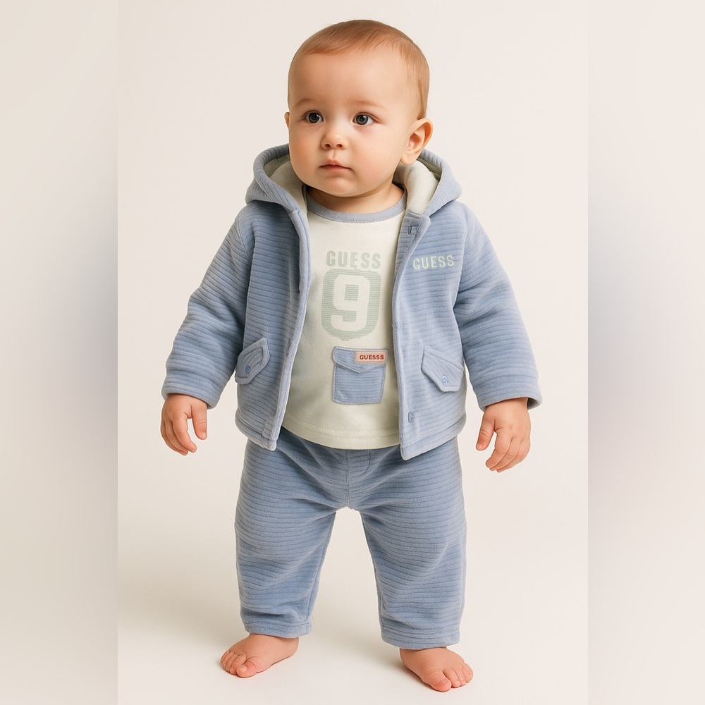Vintage Guess Baby Corduroy 3-Piece Set (3–6M)